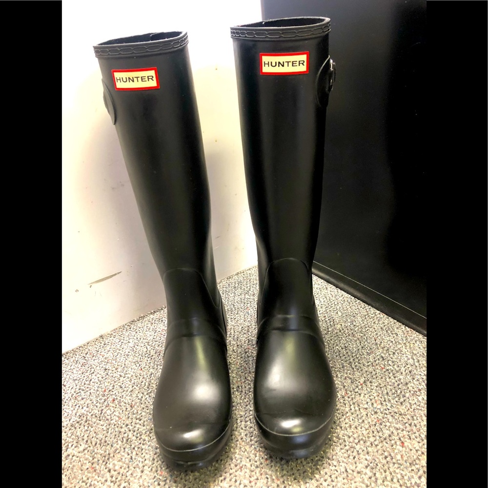 Hunter Tall Matte Wellies BlackRain Boot